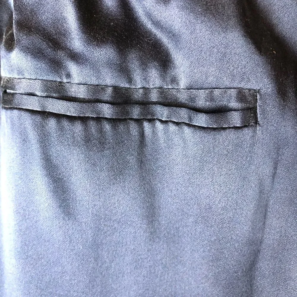 PAIGE dark blue silk jogger pants